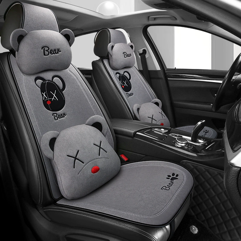 Мультяшная модная Автомобильная подушка Four Seasons Сотовая сетка Дышащий автомобильный коврик Бесплатный набор из семи предметов Крутой коврик Оптовая продажа Daifa