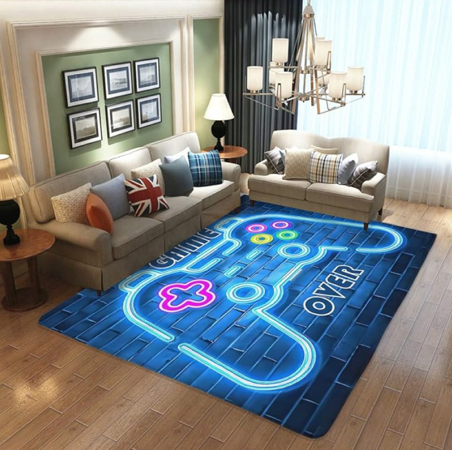 Transfronterizo Amazon 3D máquina de juego de colores alfombra e-sports SALA DE VIDEOJUEGOS manejar alfombra completa en stock al por mayor