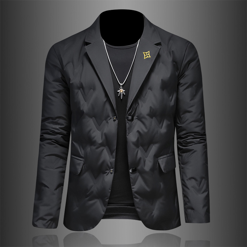 유럽 스타일 2026 신상 남성 정장 90% 화이트 덕다운 다운 재킷 겨울용 가벼운 코트 p 가격 제한 300