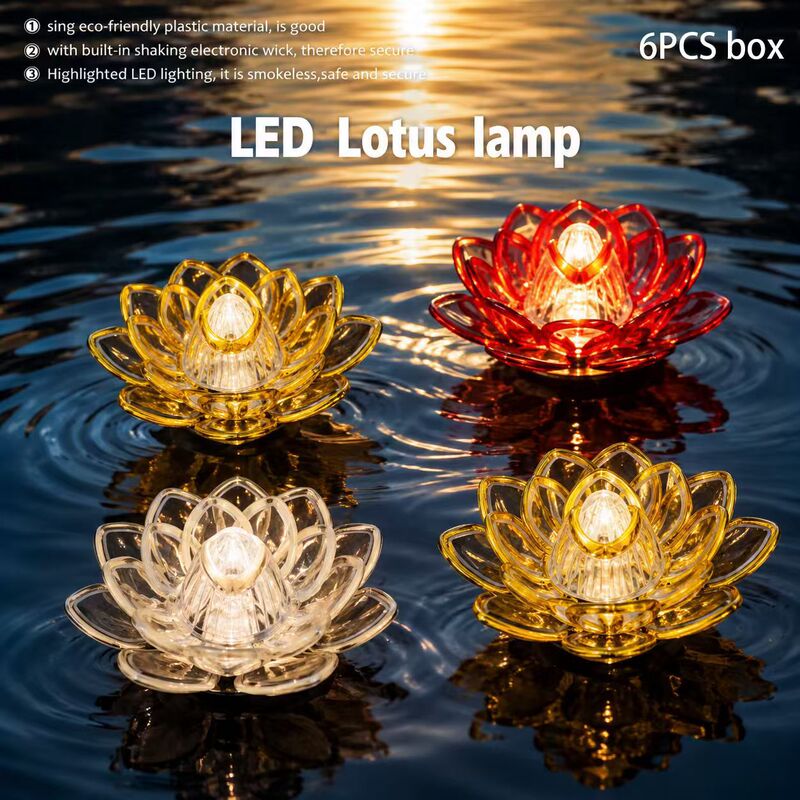 Electronic LED Candle Light Lotus for Worship, Simulated Electronic Candle, Home Decorative Light, Desktop Ornament, Ambiance Light Electronic LED Candle Light Lotus for Worship, Simulated Electronic Candle, Home Decorative Light, Desktop Ornament, Ambiance Light