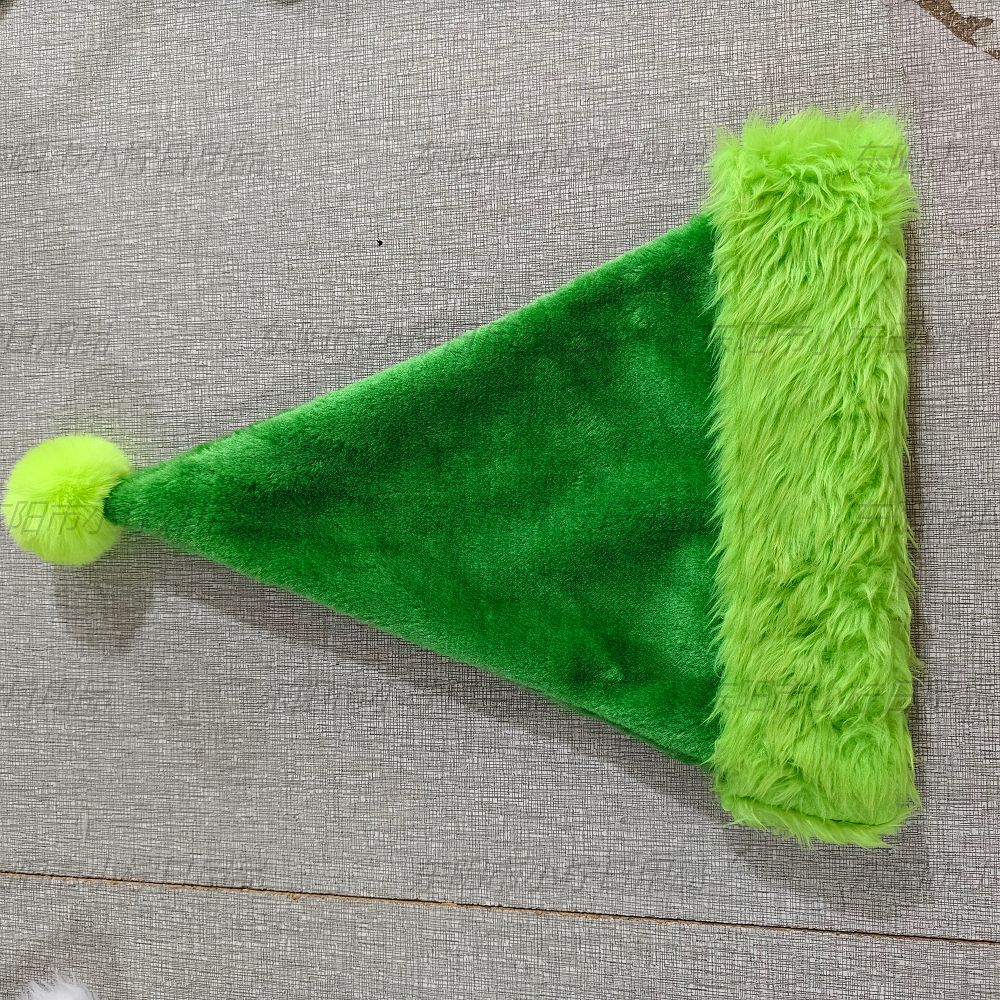 Sombreros de Navidad de origen fabricantes rojos y verdes para adultos y niños para aumentar el grosor largo y corto sombrero de Navidad de peluche image 27