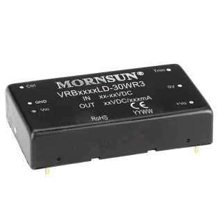 VRB2405LD-30WR3隔离电源模块 30W宽电压输入，隔离稳压单路输出