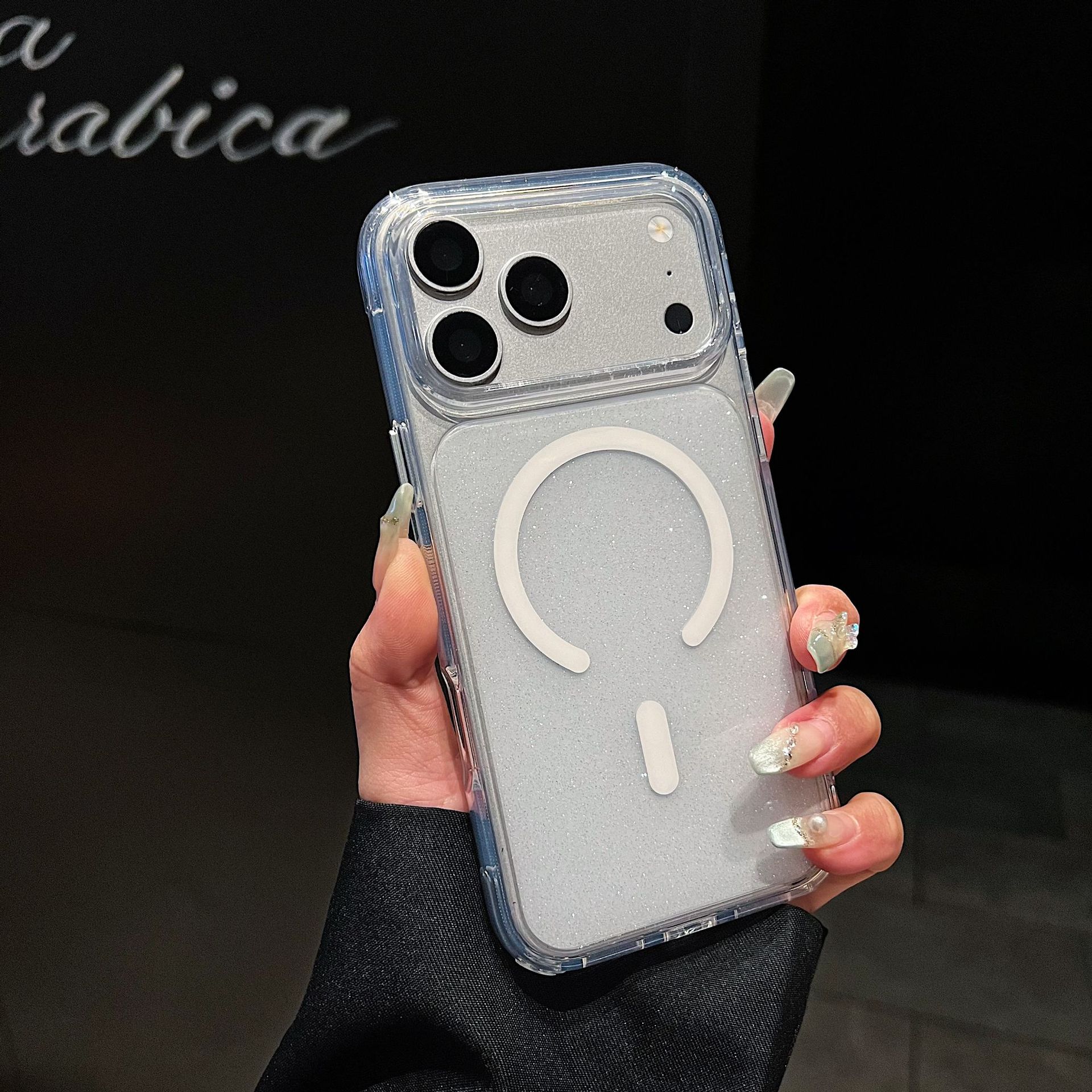 Funda Magnética para iPhone 16 y 17 Pro Max, de Acrílico, Resistente a Caídas, Transparente