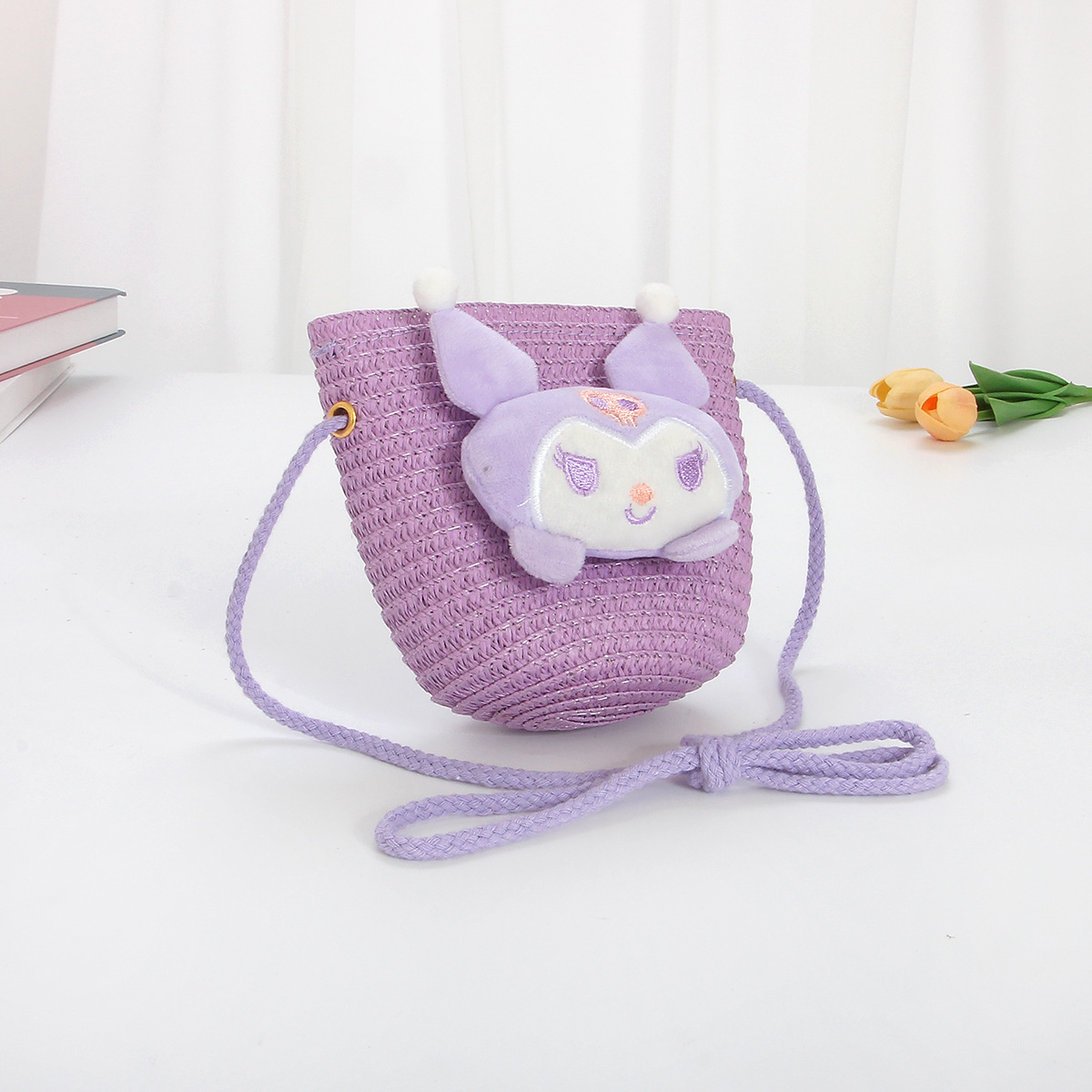 보라색 작은 가방-샤오쯔