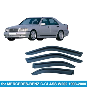 Mercedes-Benz C-Class W202 Sedan 1993-2000 Yan Şüşələr üçün Yağış və Günəş Qoruyucusu