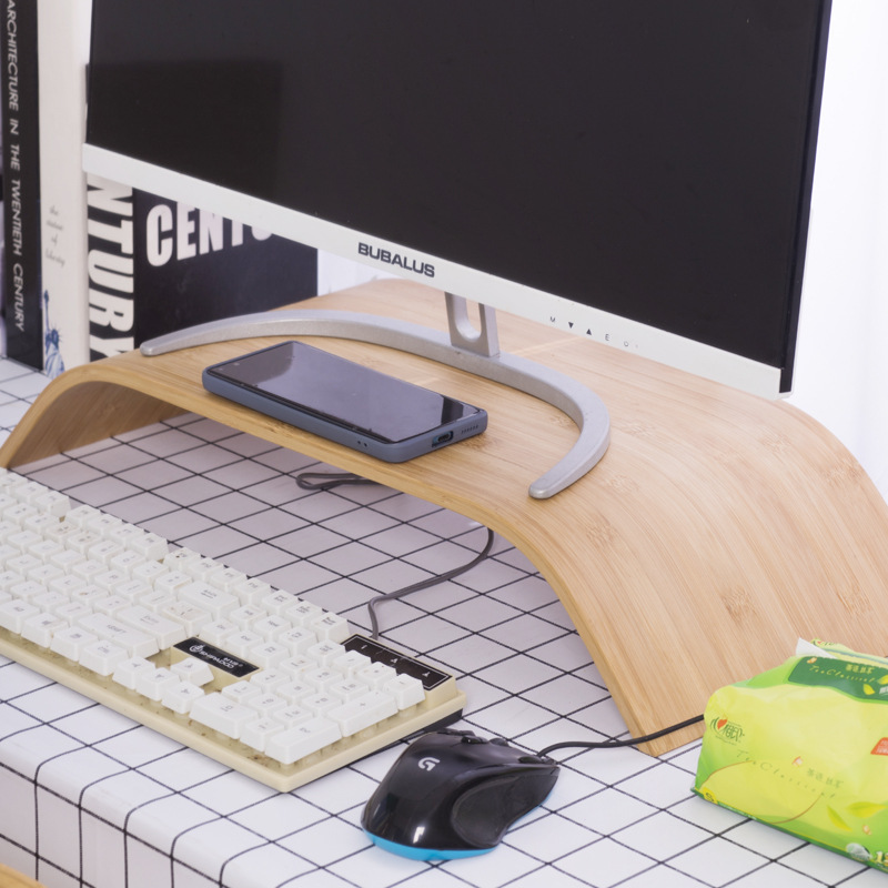 Estante de elevación de computadora Pantalla de visualización soporte de soporte base alta estante de almacenamiento de escritorio estante de escritorio de oficina