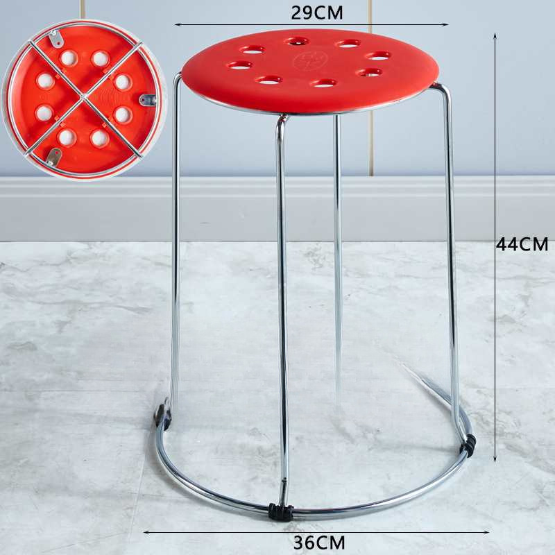 [45cm 높이] 매우 두껍고 두꺼운 빨간색 플랫 버클