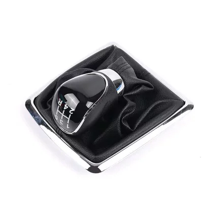 Suitable for Ford Focus large frame black gear head 5/6 gear manual shift lever shift dust cover (Cab and accessories) - 5th-gear