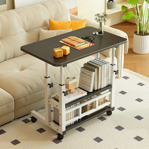 Bedside table, movable height-adjustable computer desk, student desk, bedroom, dormitory, home study, minimalist desk, height-adjustable desk