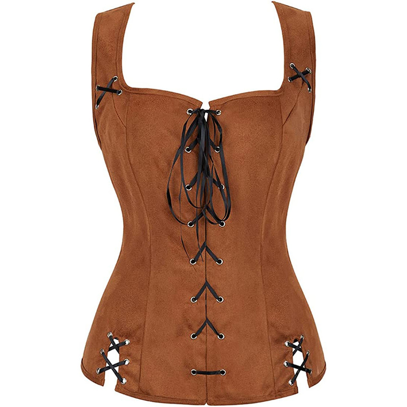 Renaissance Steampunk Pirate Vest Cos Suit Two-Dimensional Animation Role-Playing Lace-Up Vest
