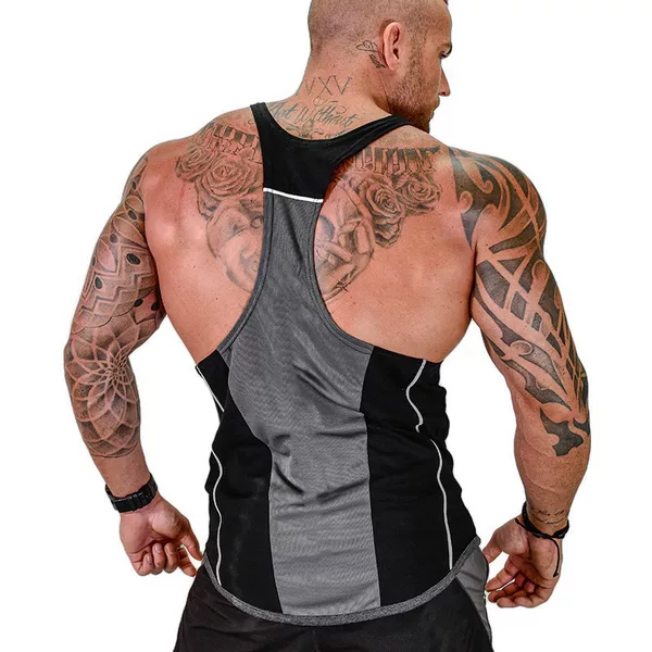 European size men's basketball sports tank top, loose fit, quick-dry, sleeveless top, training wear, running and fitness clothing