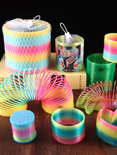 Large Magic Rainbow Circle Night Stall Toy Flash Balance Power concentration Training Classic Down the Stairs Group Building Party