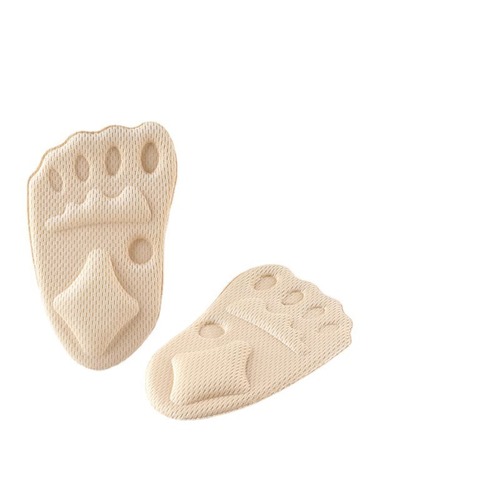 Factory OEM half size pad women's forefoot pad non-slip, anti-pain, thickened sweat-absorbent sponge, fabric OEM