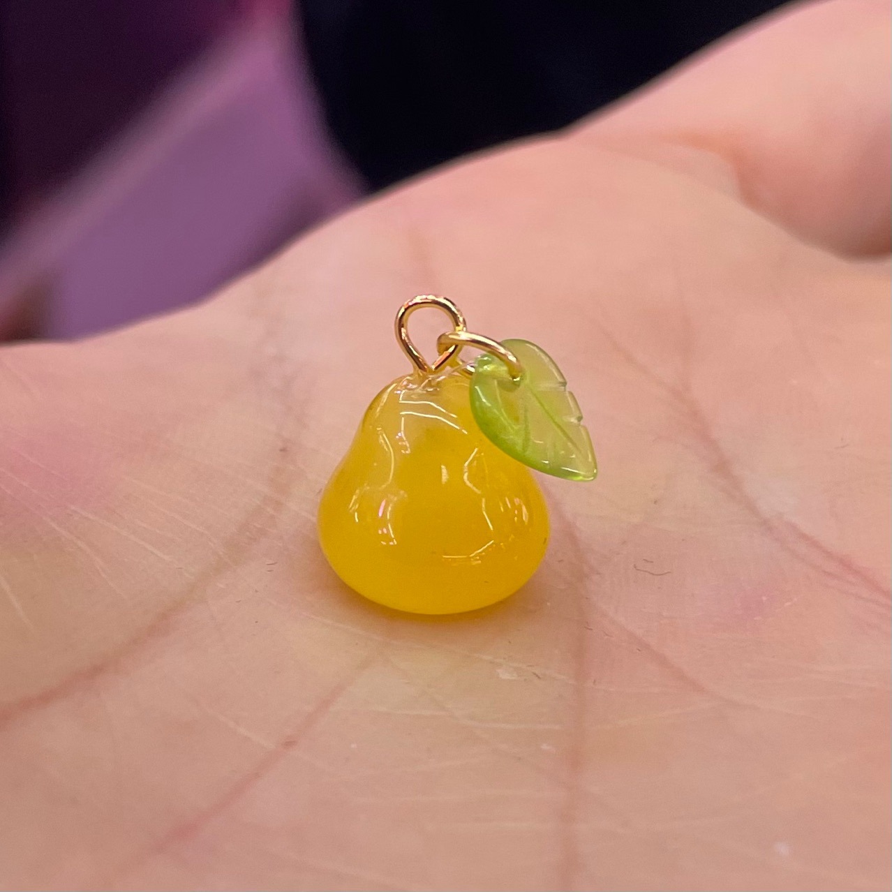 (2개) 노란색 CHALCEDONY 노란색 마노 시드니 호박 오렌지 파인애플 CHALCEDONY 잎