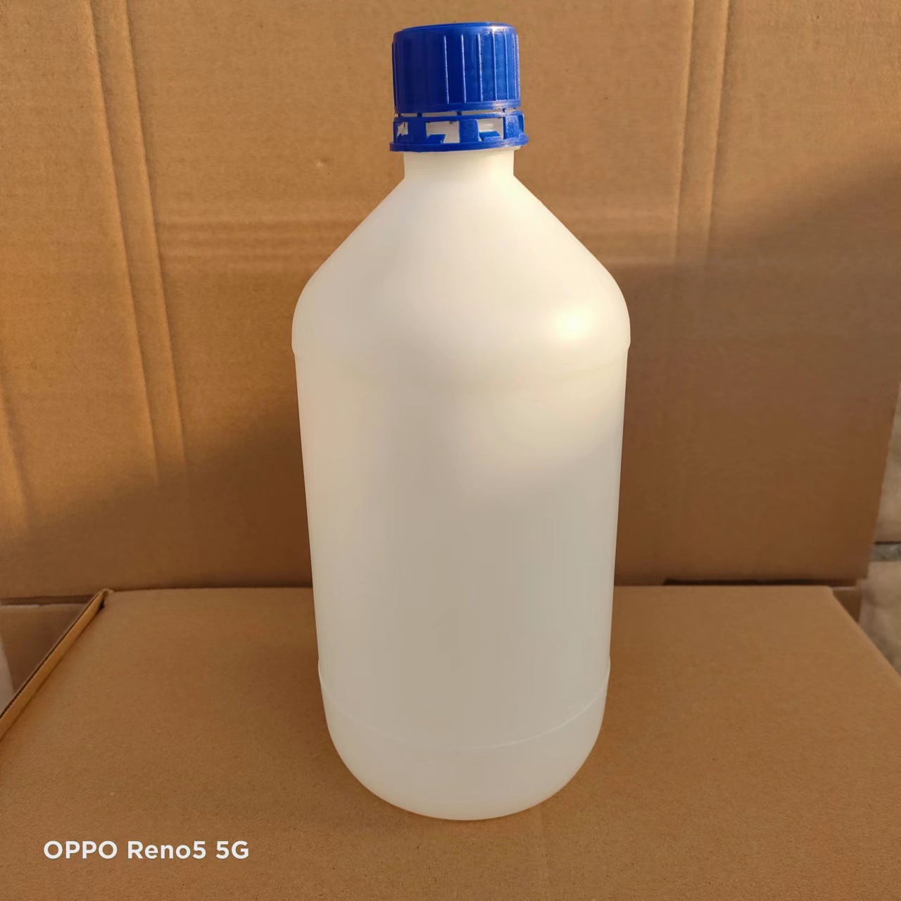 500ml escala redonda tapón interno 1200ml pequeña boca anti-robo reactivo botella de desinfección de alcohol líquido botella de embalaje de plástico