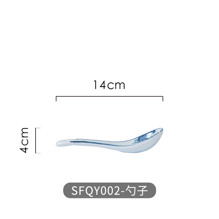 Three-Pointed Japanese-Style Hand-Painted Blue And White Porcelain Household Dessert Eating Internet-Famous Ceramic_voghion.com