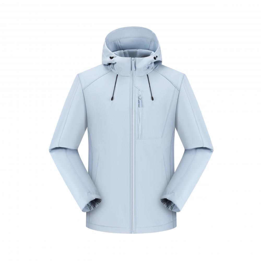 Chaqueta Softshell con Capucha para Hombre de Poliéster, Impermeable y Cortavientos, con Forro Térmico