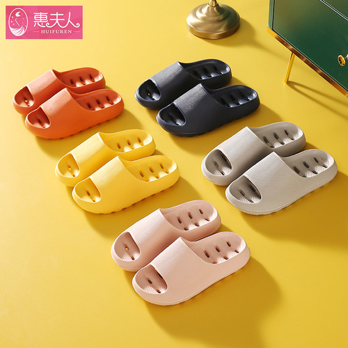 Leaky sandals for women thick-soled hollow anti-slip indoor home bathroom bath special slippers for home men summer wholesale