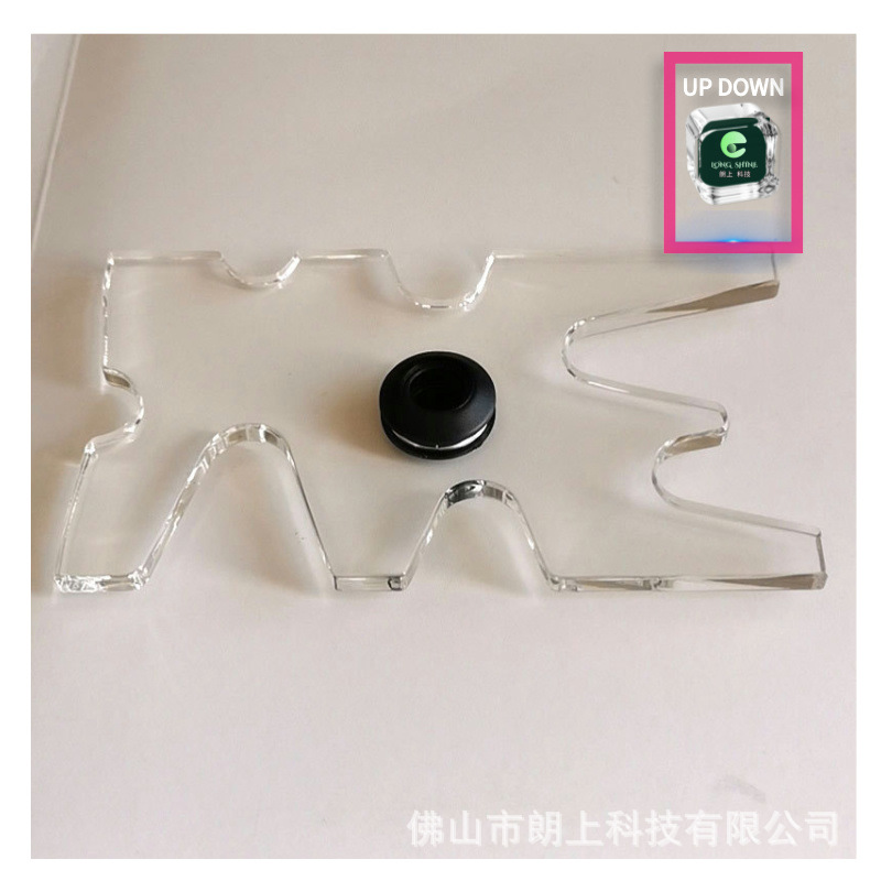 亚克力透明九球杆架杆头135MM升级版架杆器桌球台球用品鹿角架