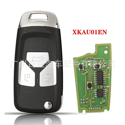 For 3/4 Keys Audi Style XKAU01EN/xkau02EN Neutral Wired Remote Control Car Key (Car Keys) - xkau01en