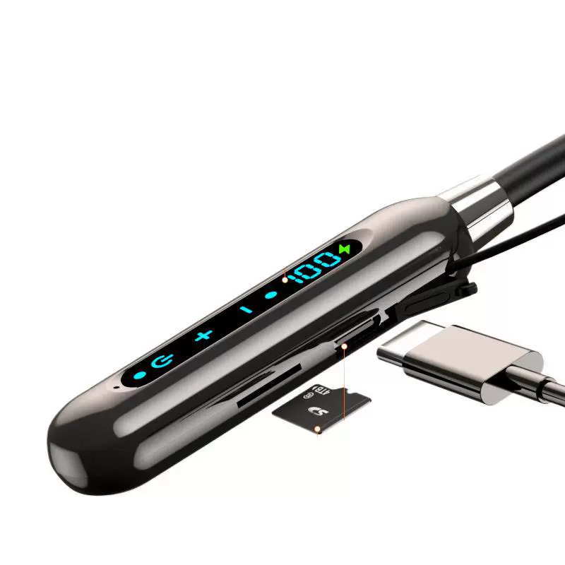 Оригинальная Bluetooth-гарнитура, true wireless, шейный фиксатор, спортивная, с цифровым дисплеем заряда, ультрадлительное время работы, высокое качество, новая модель 2025