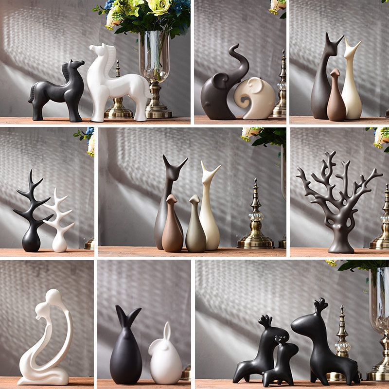 Ceramic Decorative Ornaments for Home, Living Room, Wine Cabinet, Tabletop, Room, and Cabinet Decorations