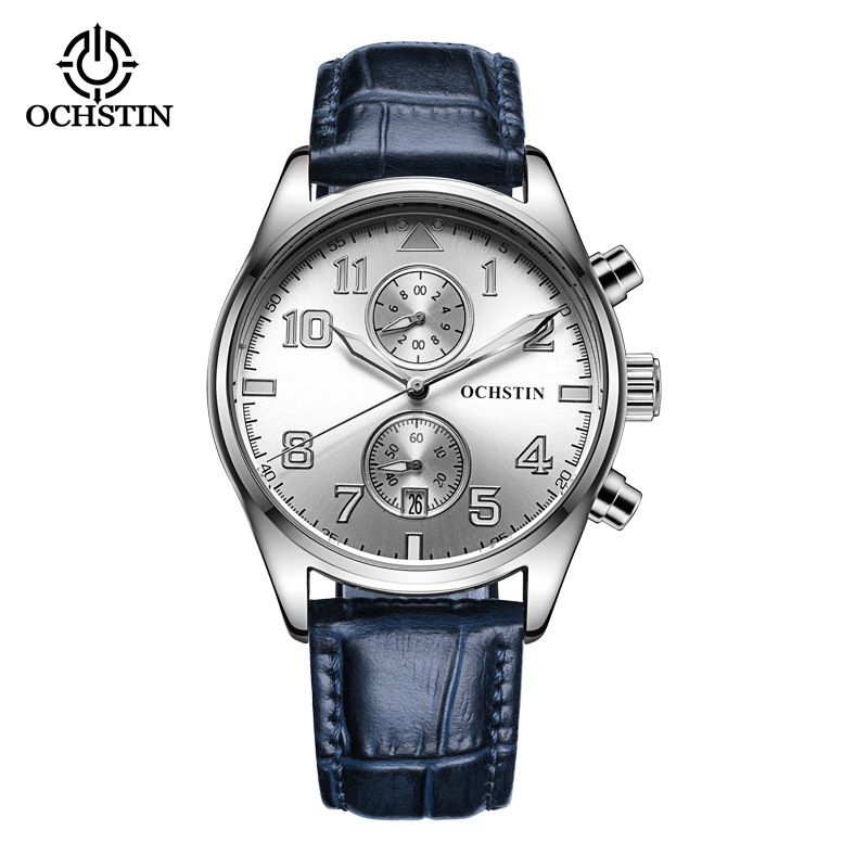 Augustden new fashion sports watch men's watch waterproof luminous quartz watch large dial men's watch