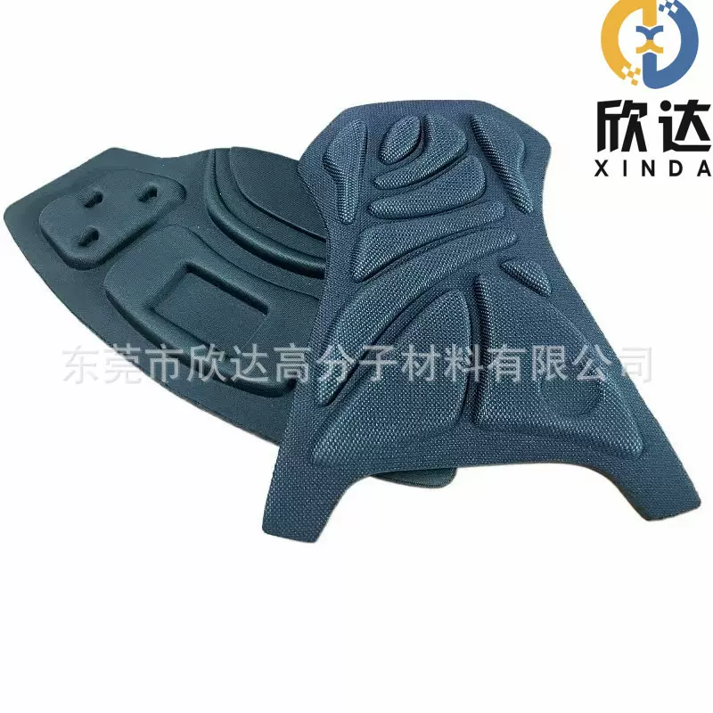 EVA复合皮料热压冷压一体成型 运动护膝内衬热压 EVA玩具冷压成型