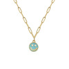 Tide, fashionable metal double-sided necklace, European style, suitable for import