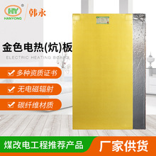 厂家供应家用电热炕 可批发碳纤维电热板 电暖炕煤改电金色电热板