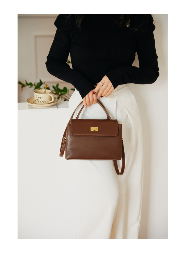 Small Square Crossbody Bag Women's Shoulder Bag Soft Leather_voghion.com