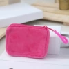 Glossy square wrap peach red