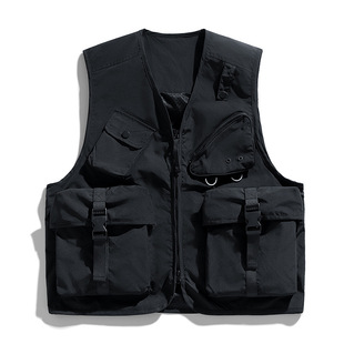 Multi-Pocket Workwear Couple Vest Spring, Summer and Autumn Thin Casual Fishing and Mountaineering Travel Vest