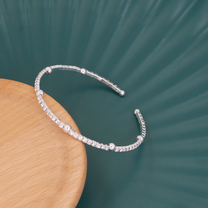 Cross-Border New Arrival Fully Jeweled Loving Heart Five-Pointed Star Elastic Bracelet Female Person