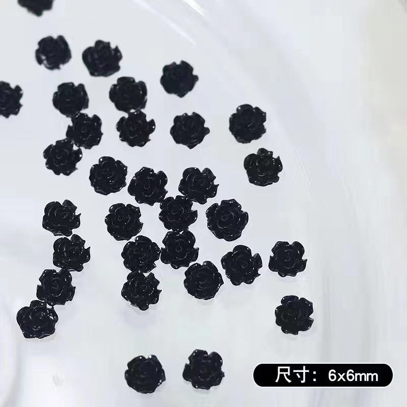 高光混彩ツバキの花の爪の装飾の極光のネイルの小さい花のアクセサリーの真珠の鋼の玉は樹脂のドリルを飾ります。|undefined