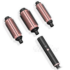 Cross-border best-selling multi-function roller straightening and curling iron with negative ion dual-use rapid heating comb