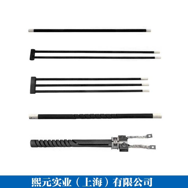 Индивидуальный размер термостойкий черный кремниевый углеродный стержень 1400C и т. Д. Диаметр прямого/U-образного нагревательного элемента для экспериментальной печи