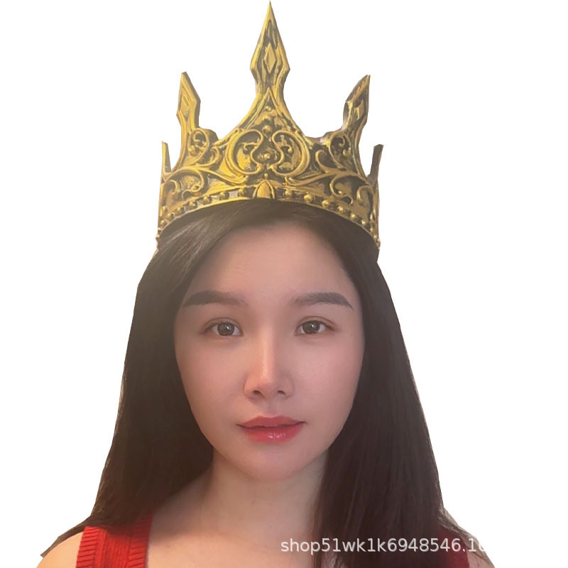 Medieval Crown Cross-border Retro Makeup Costume Props European and American Diablo cosplay Party Prom Crown