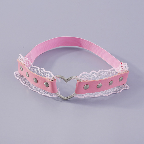 C0262 European and American cross-border jewelry sexy lace love leg ring simple nightclub 5D sweet cool leather leg jewelry for women