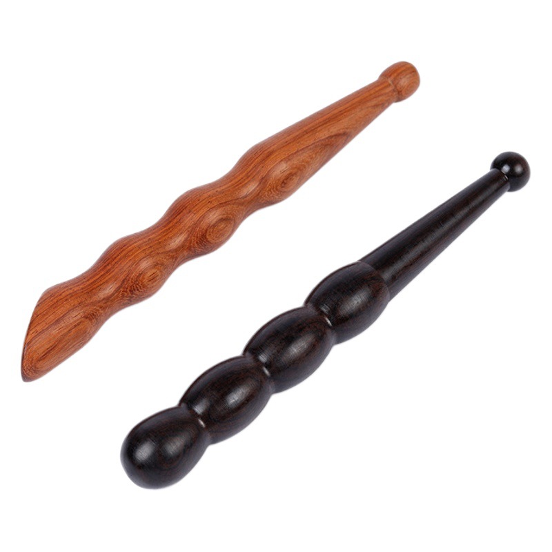 Sándalo masaje facial punto raspado palo esencia crema cara frotando pedicura artefacto punto pluma madera maciza palo de madera tamaño pequeño