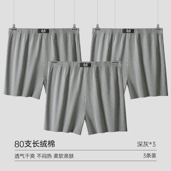 [Pack of 3 rib-wrapped models] Dark gray + dark gray + dark gray (antibacterial cotton)