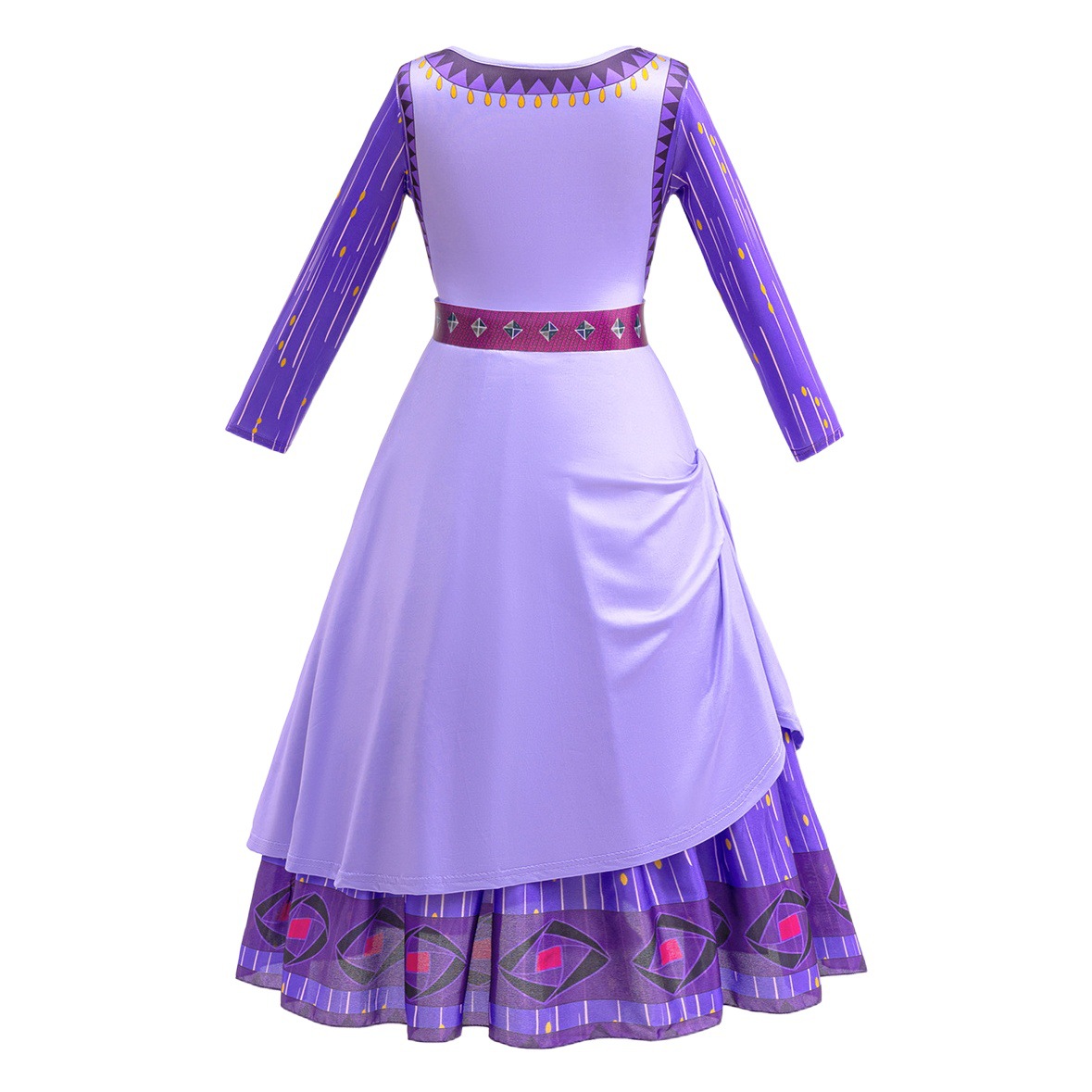 Cosplay estrella deseo Asha mismo estilo vestido Halloween niños Vestido de manga larga nuevo vestido de la muchacha