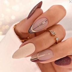 歐美外貿穿戴美甲片可拆卸爆閃彩粉時尚美甲ins風辣妹穿戴甲nails