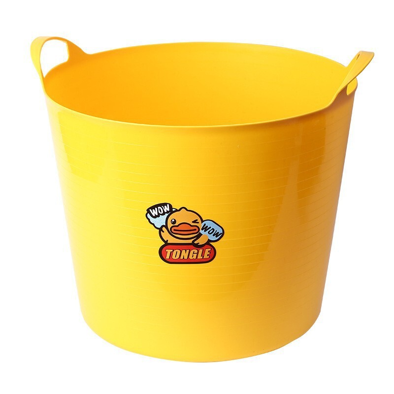 Wholesale large yellow duck bath bucket plastic children's portable bath bucket bath bucket bucket multi-use storage Wholesale large yellow duck bath bucket plastic children's portable bath bucket bath bucket bucket multi-use storage