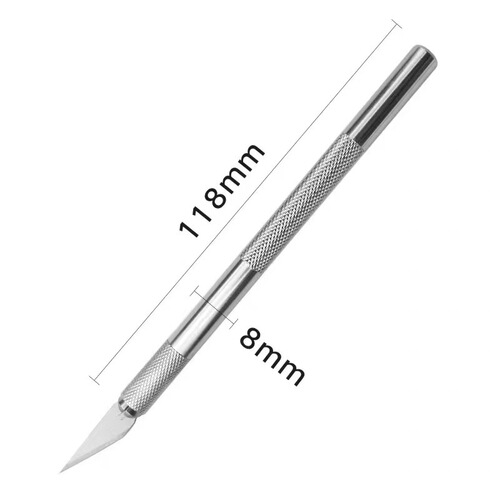 Engraving Knife Set Aluminum Alloy Engraving Knife Set Handbook Making Tools Rubber Stamp Paper-cut Model Pen Knife