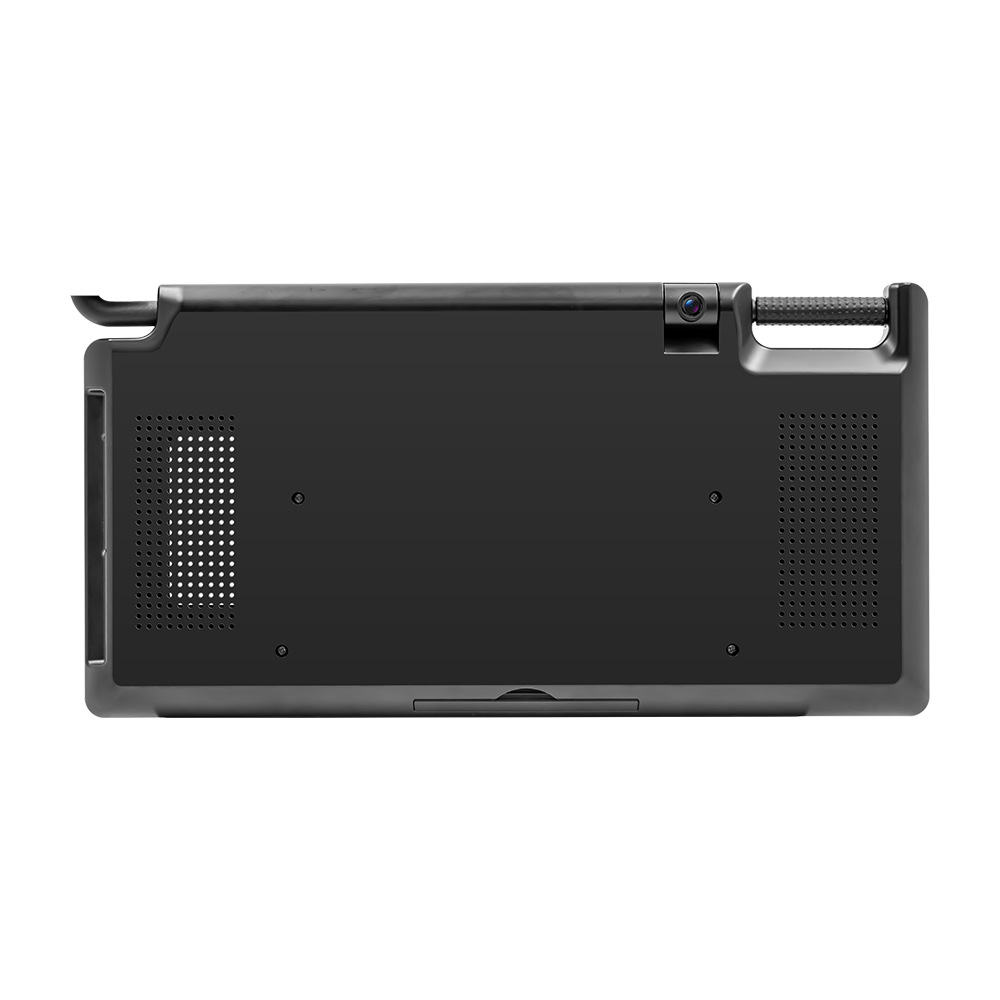 Transfronterizos 12.3 pulgadas para automóviles Android visor solar espejo de maquillaje carplay multimedia dual Bluetooth WiFi Internet