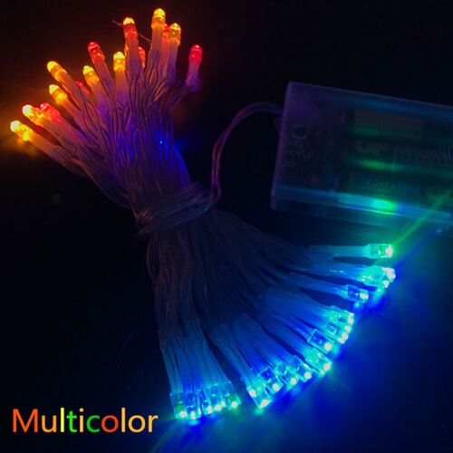 Cross-border LED string light battery light outdoor camping atmosphere light room layout holiday night light colorful light decorative light