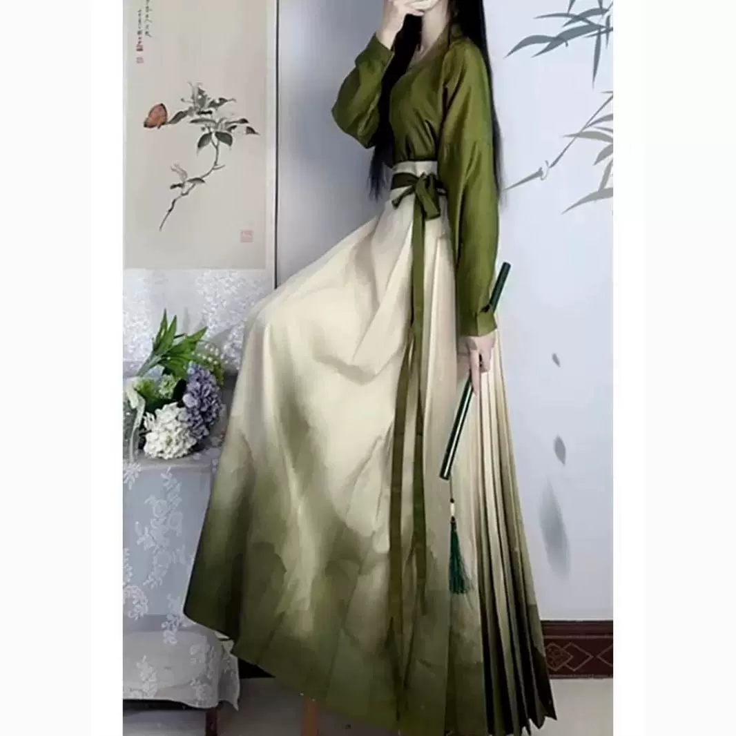 Новый китайский стиль, китайский стиль, элементы, улучшенные Hanfu, ежедневная женская одежда