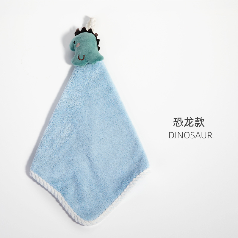 Toalla de mano personalizada de fábrica, toalla absorbente colgante, toalla de lavado de manos para niños, paño de mano para bebés, lindo, agradable para la piel y suave