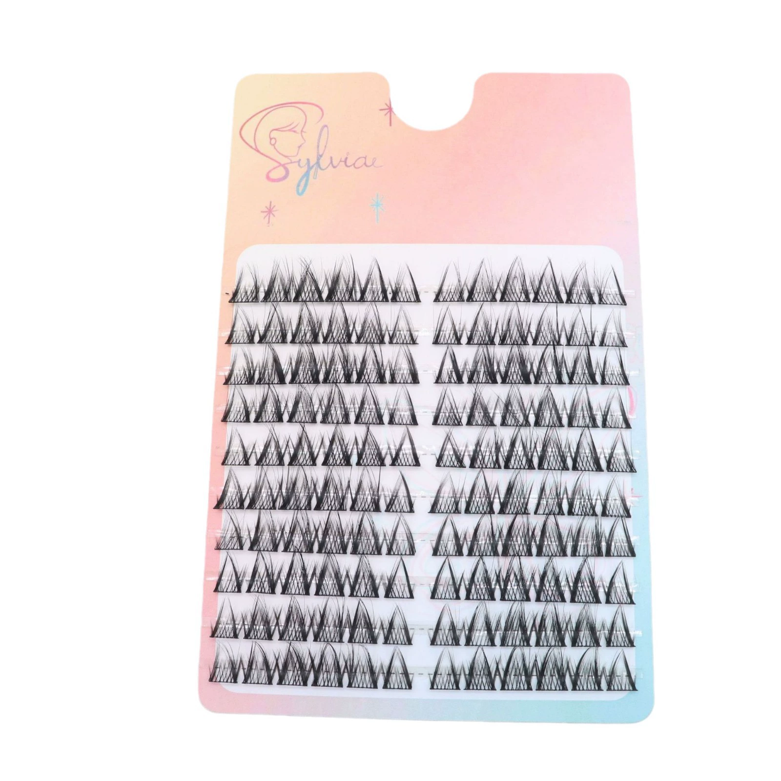 Self-adhesive curling capacious false eyelashes